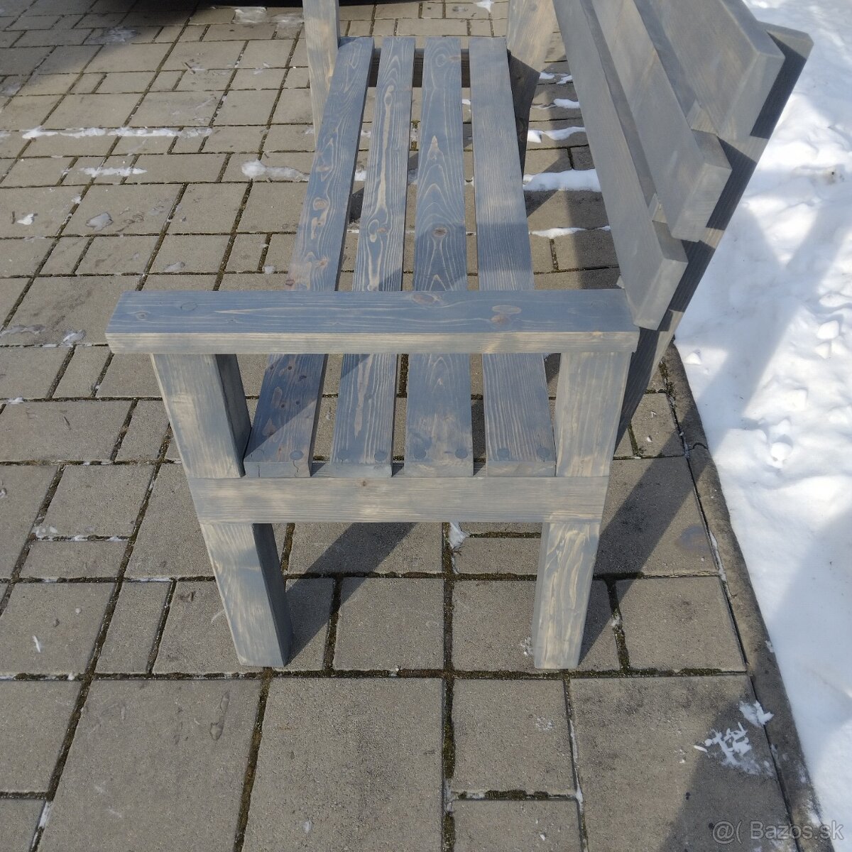 Masívna lavička (borovica) - 2