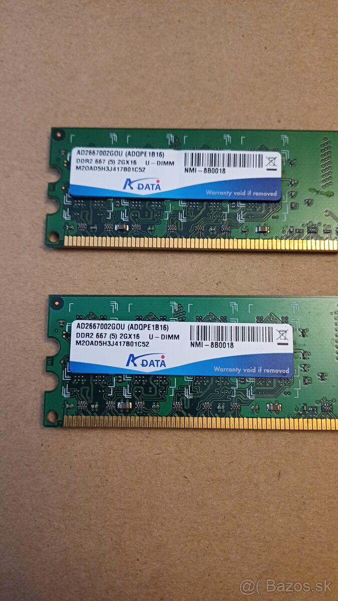 Adata 2x 2gb ddr2 - 2
