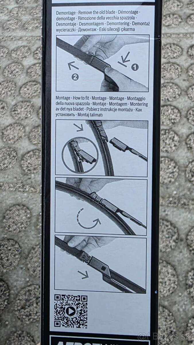 Stierače Bosch Aerotwin 650 550 A225S - 2