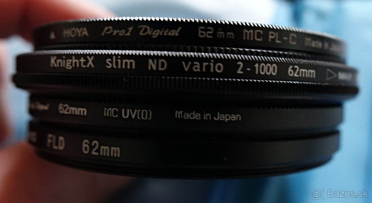 Filtre 62mm + polarizačný filter - 2