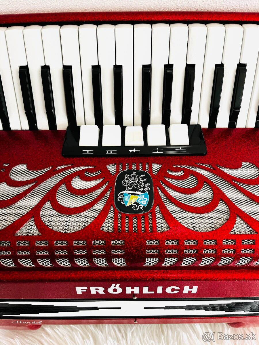 Predám akordeón Weltmeister-Fröhlich Handel 72 basový - kval - 2