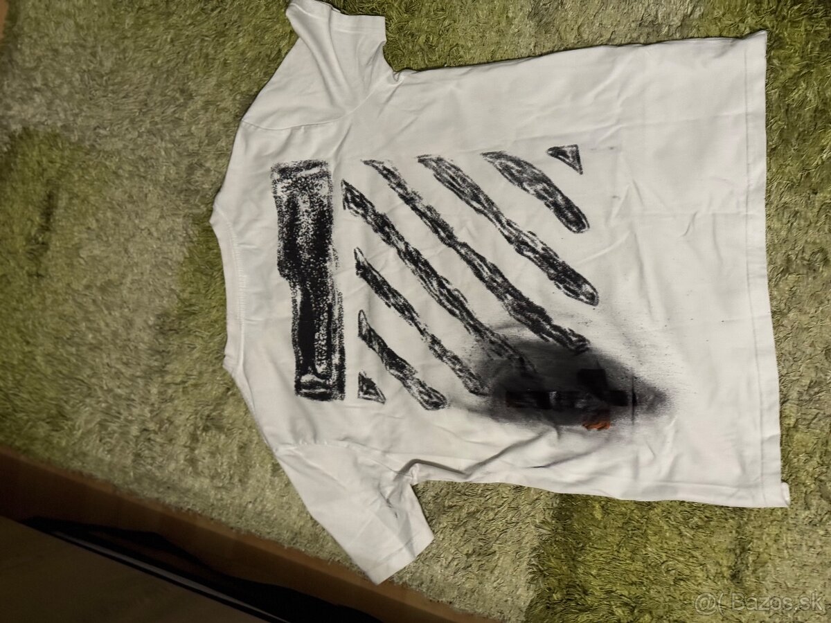 panske tricko off-white velkost M - 2