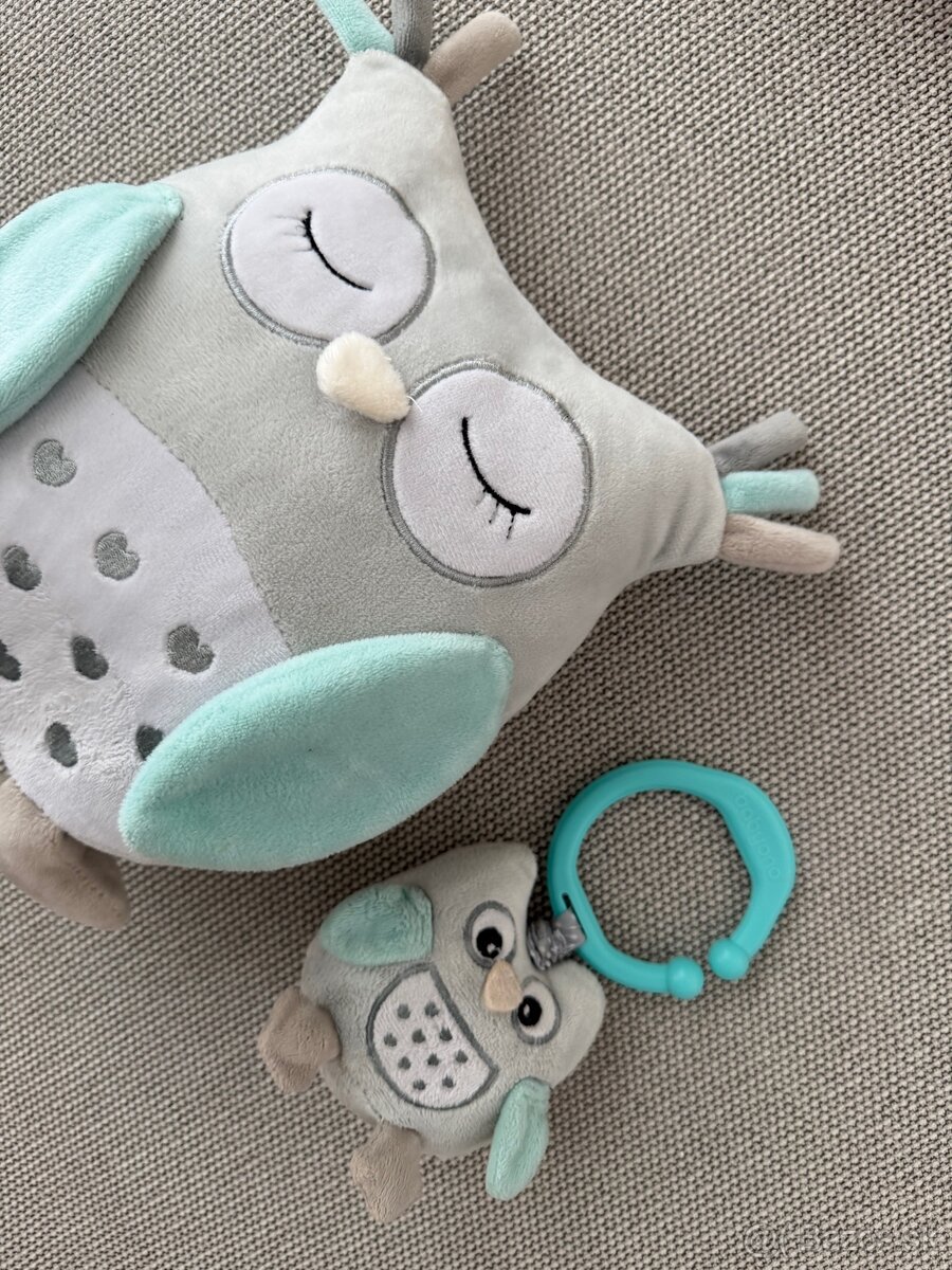 Detské plyšové sovičky - hrkálky - 2