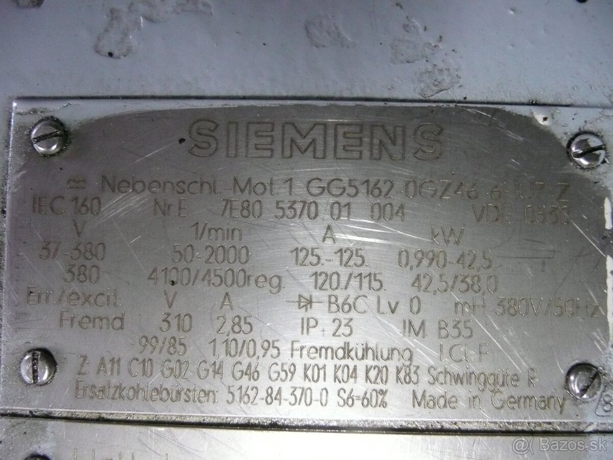 jednosmerný motor Siemens - 2