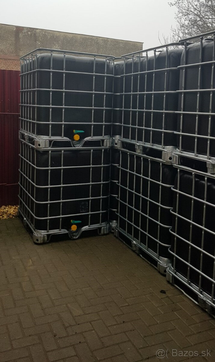 IBC kontajner (1000l.) - čierny - 2