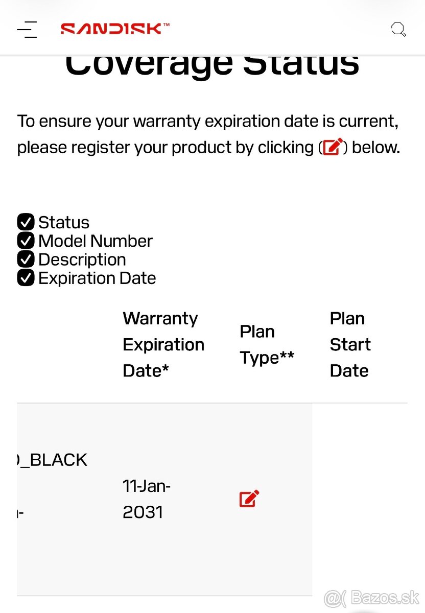 WD Black SN7100 2TB – nový - 2