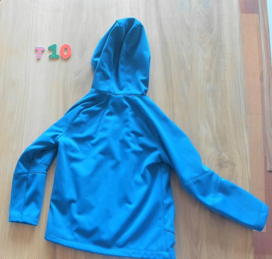 Detská softshellová bunda Quechua s kapucňou, veľ. 110 - 2