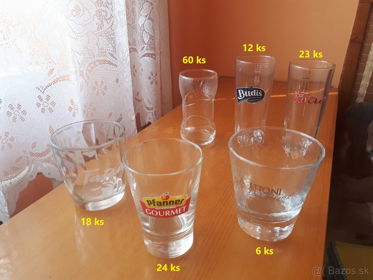 poháre na drinky/whiskey/džúsy - 2