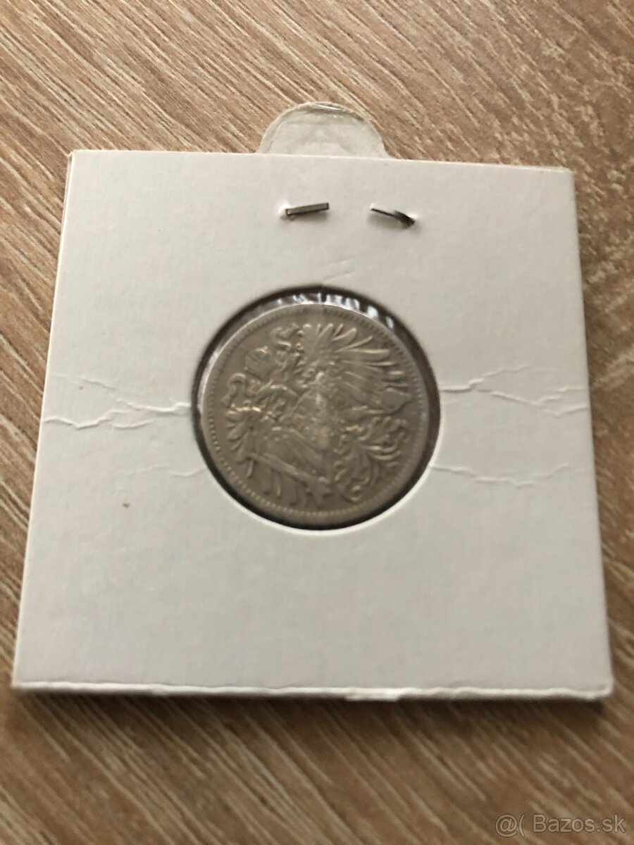 20 halierovNI-1907 - vzácny ročník - 2