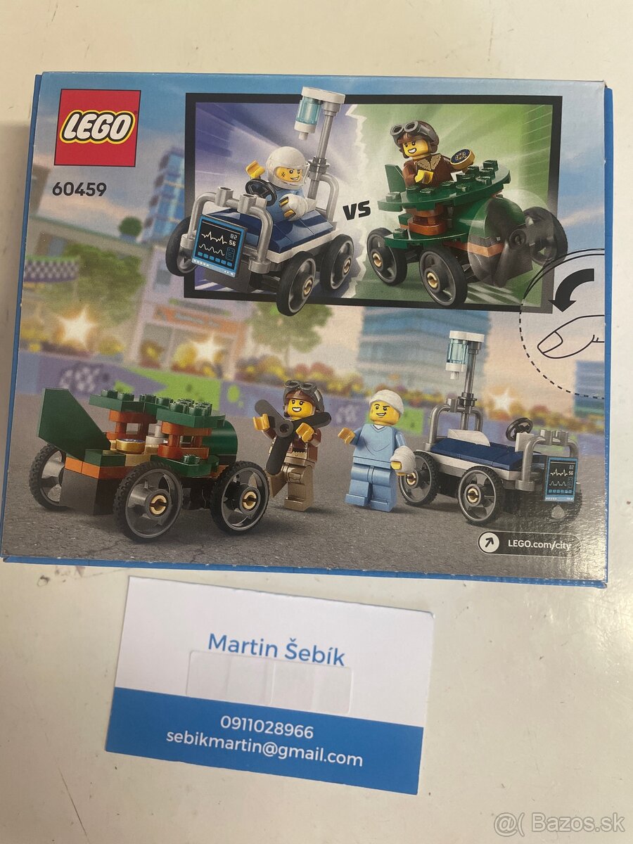 Predám nové neotvorené LEGO 60459 Aeroplane vs Hospital Bed - 2