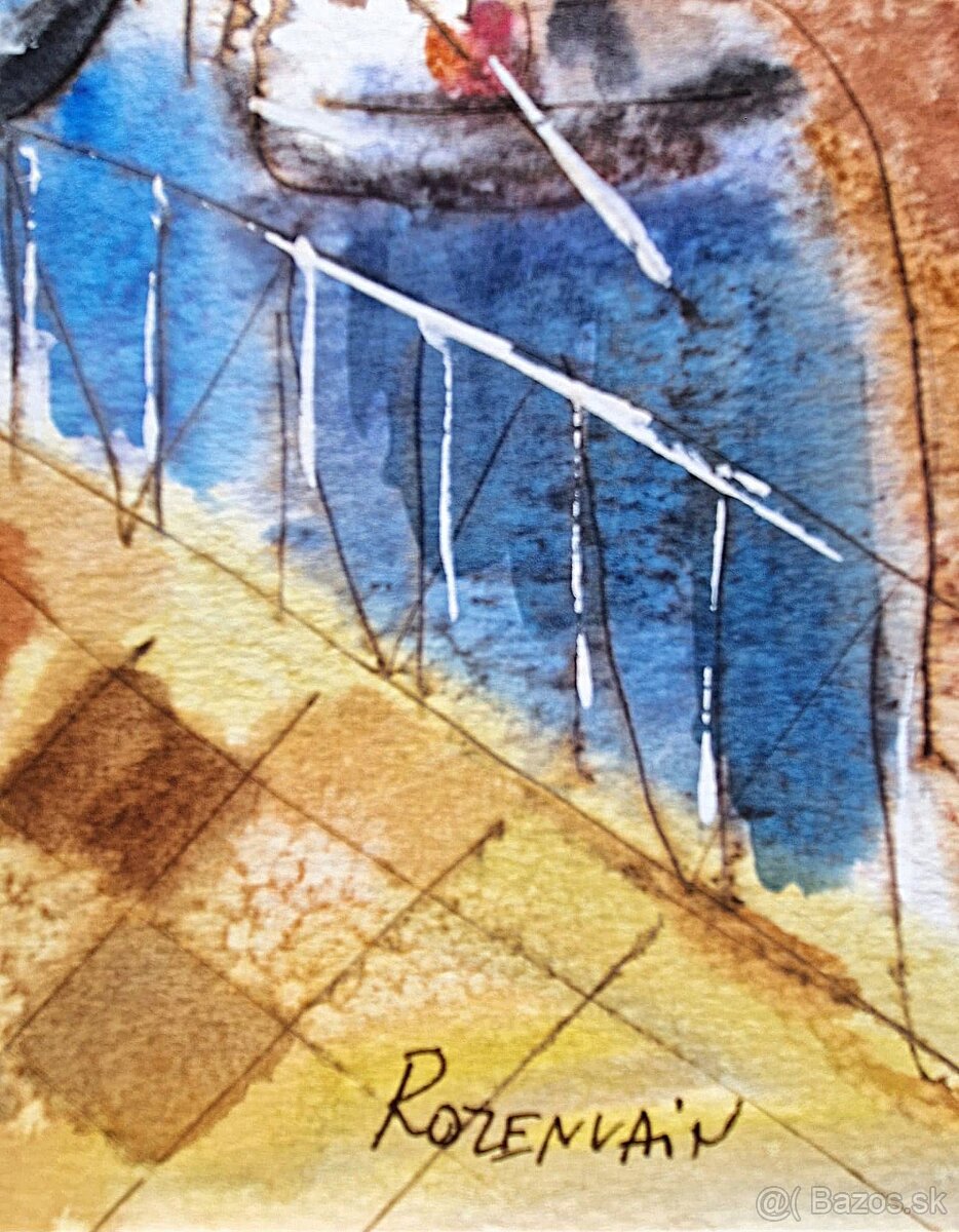 Michael Rosenwein - Letná sonáta (Akvarel) impresionizmus - 2