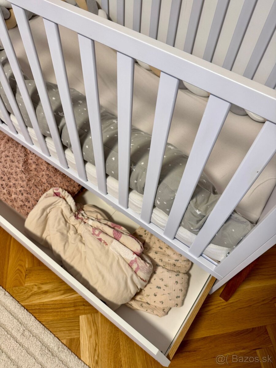 Kvalitný detský nábytok DREVKO – set Lotta (3 ks) + matrac - 2