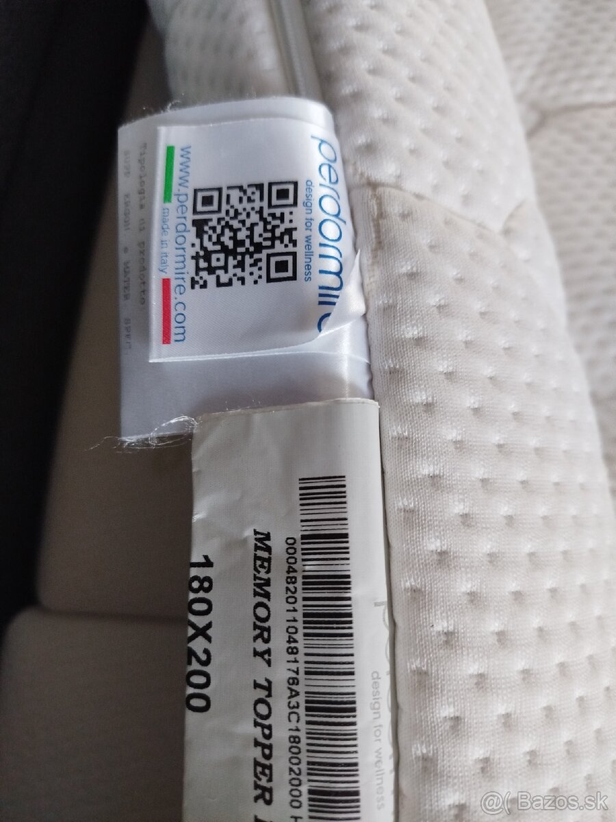 Prémiový vrchný matrac z pamäťovej peny 180x200cm - 2