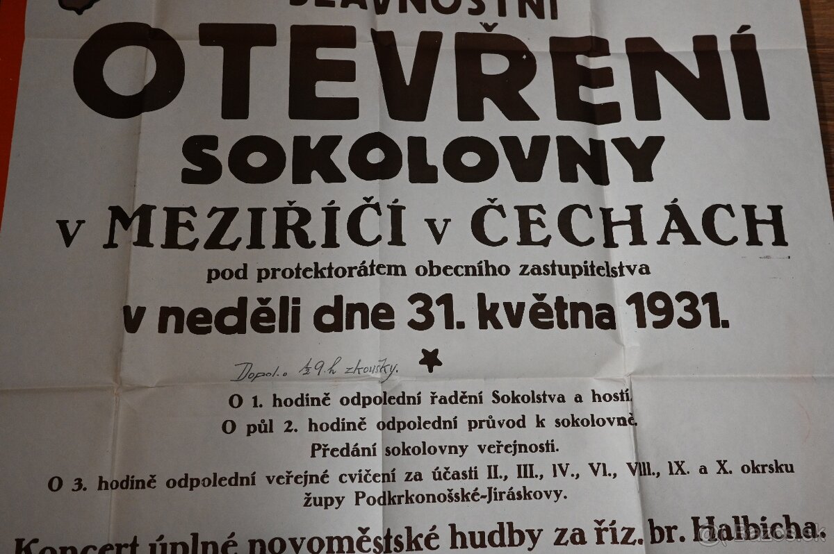 Plagát SOKOL 1931 - 2