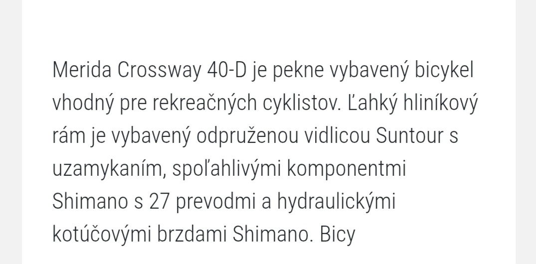 Merida crossway - 2