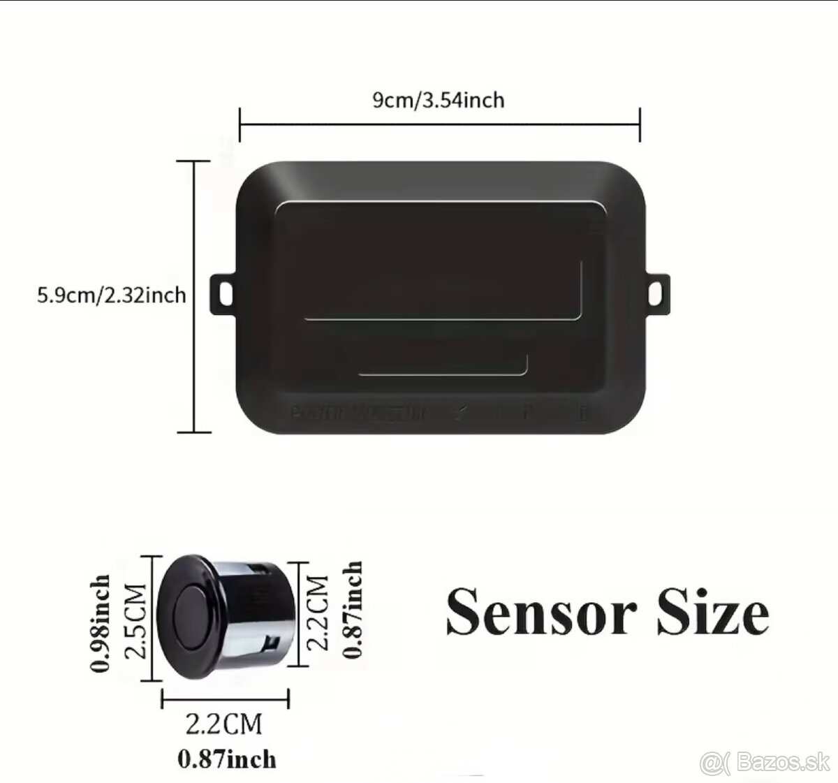 Parkovacie / cúvacie senzory BIELE - 2