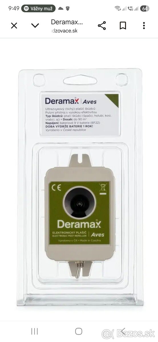 Plašič holubov ultrazvukový - 2