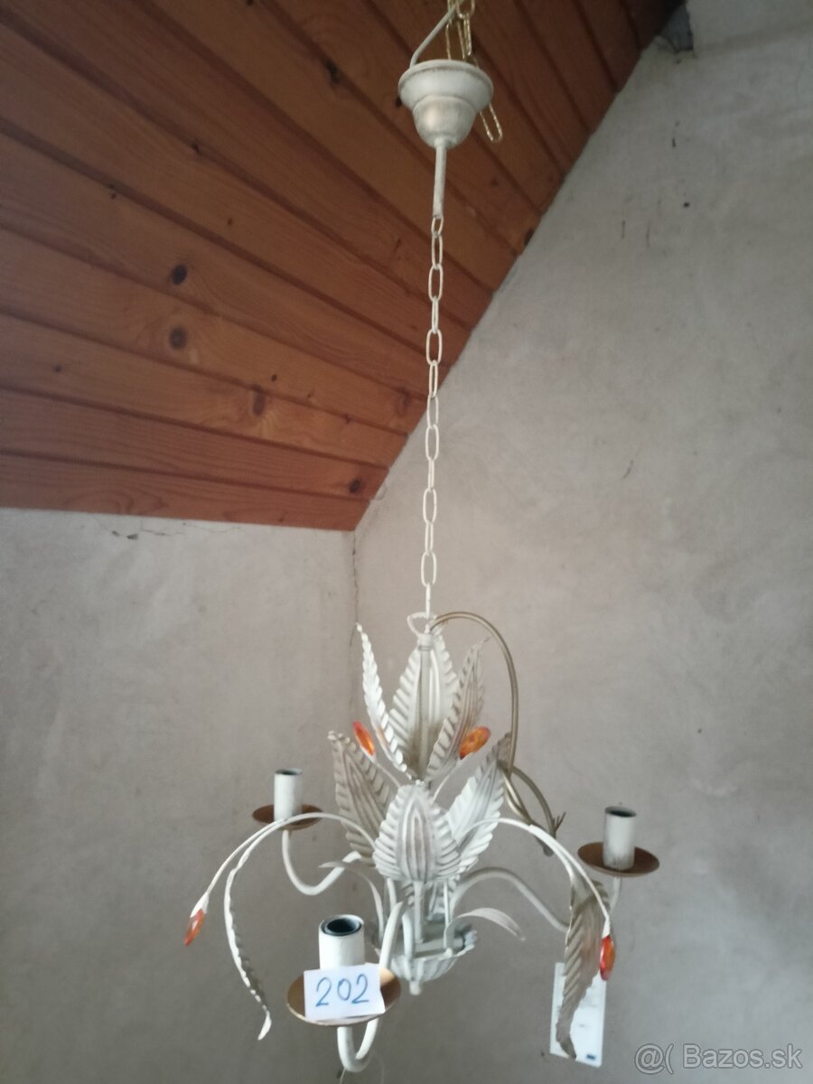 Nové malované, sklenene lustre - 2