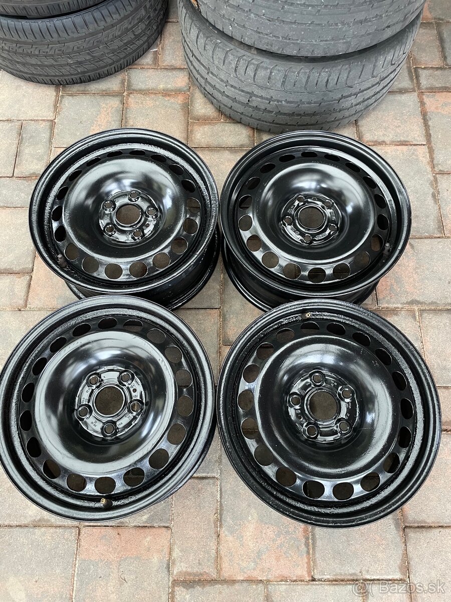 VW 5x112 r16 plechové disky - 2