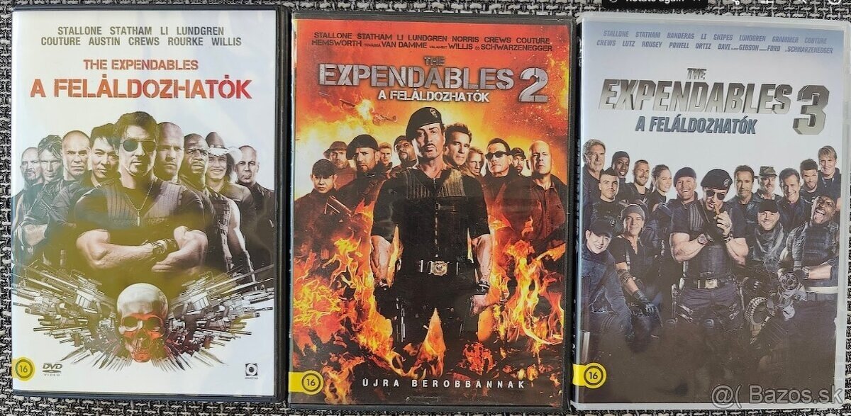 DVD filmove kolekcie s madarskym dabingom - Expendables - 2