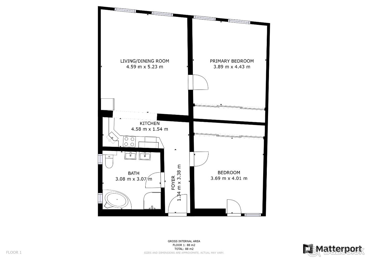 FINREA│3 izbový zariadený byt( 80m2 ) Vrútky-Centrum - 2