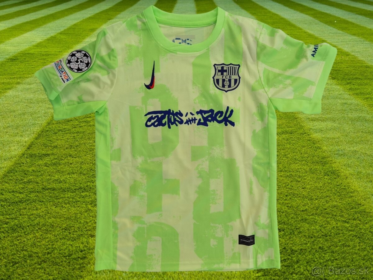 detský dres Raphinha #11 Travis Scott x Cactus Jack green - - 2