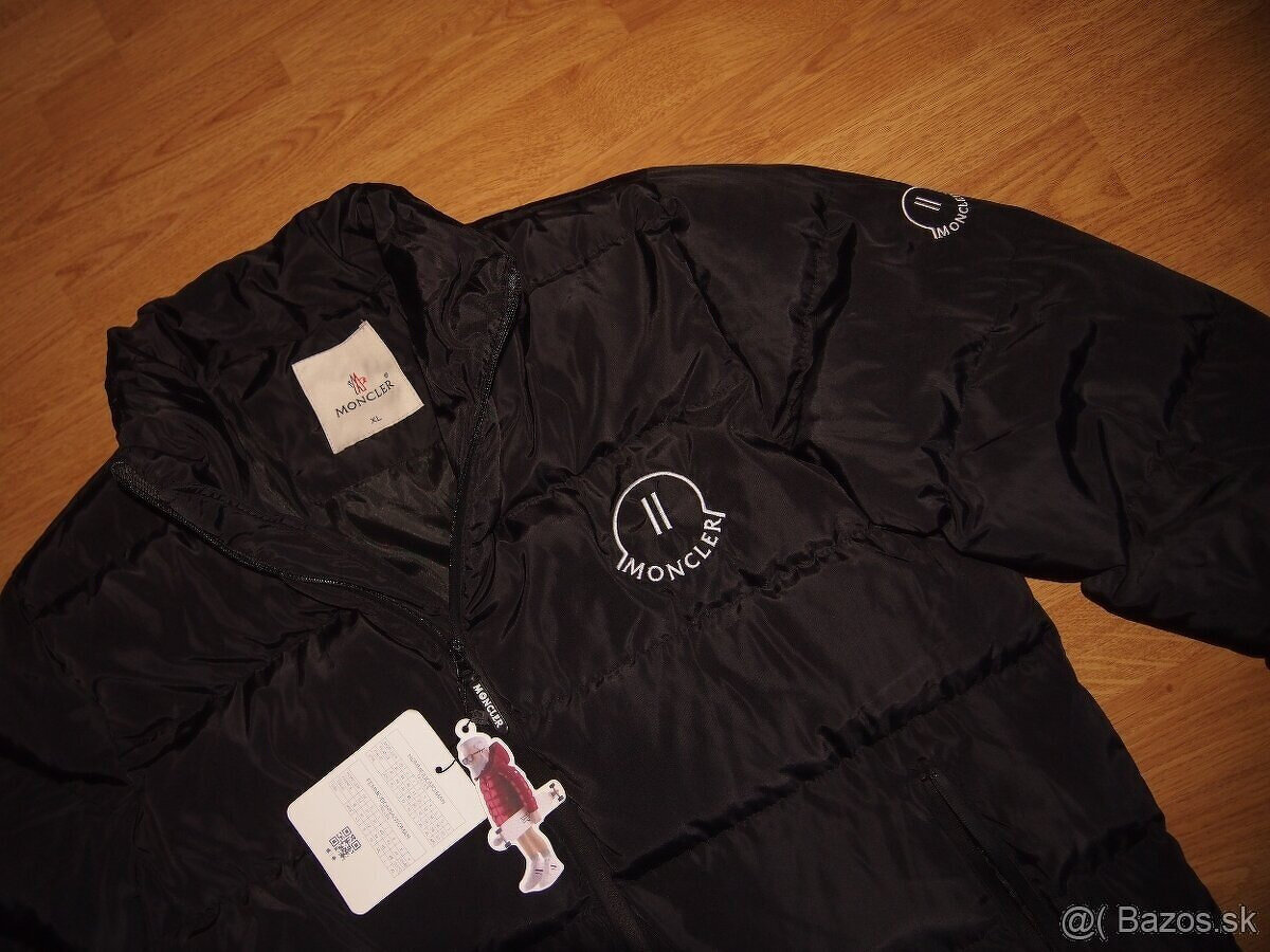 Moncler pánska zimná bunda čierna - 2