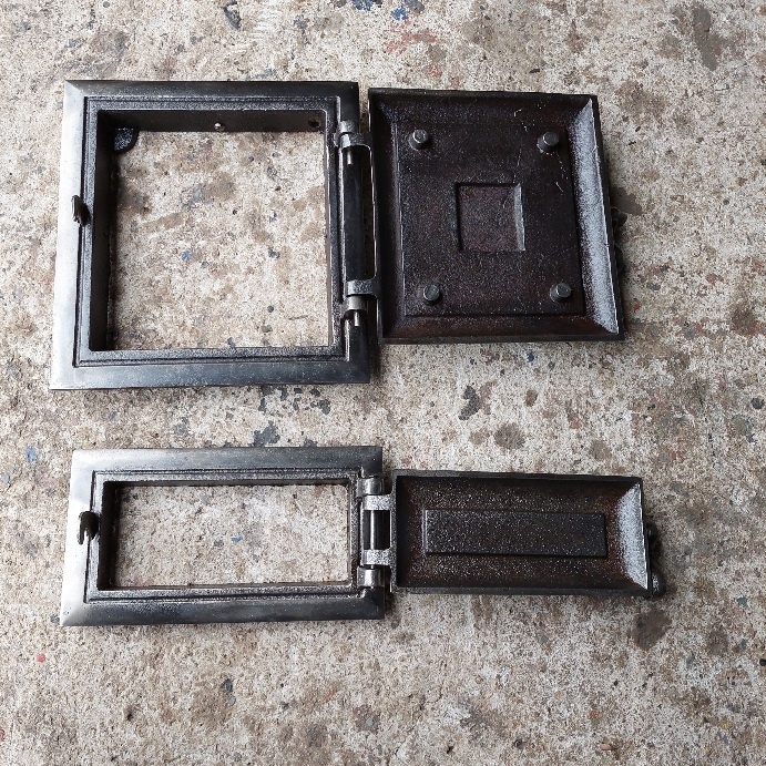 Liatinové dvierka na pec sada 7 - 2