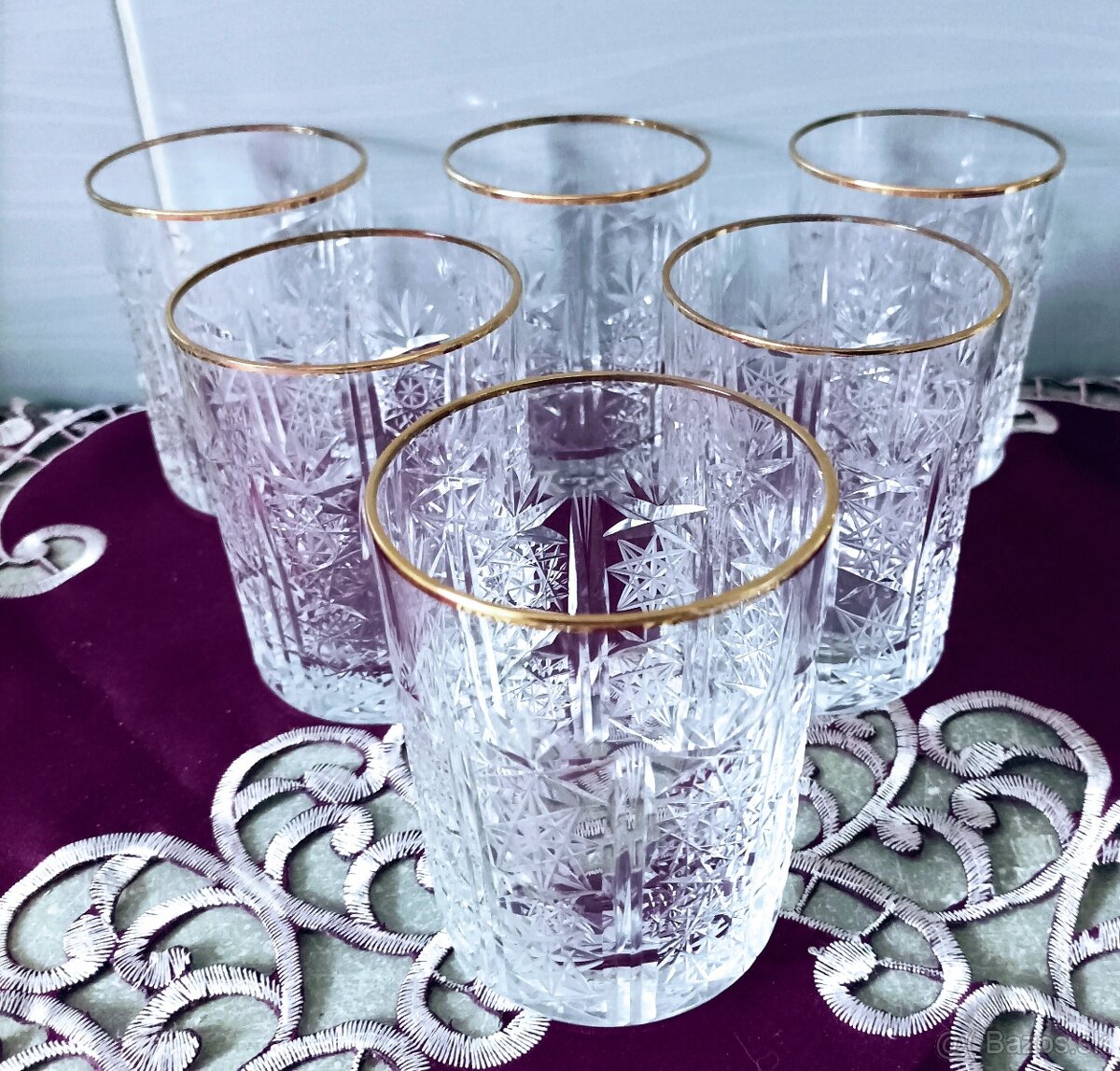 Krištáľ - vázy, poháre, misa - 2