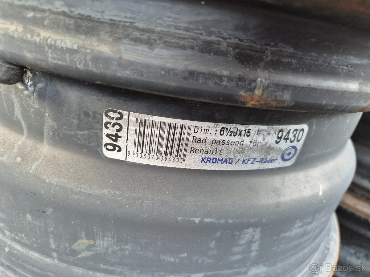 Disky Renault 4x100 R15 6.5 J x 15 - 2