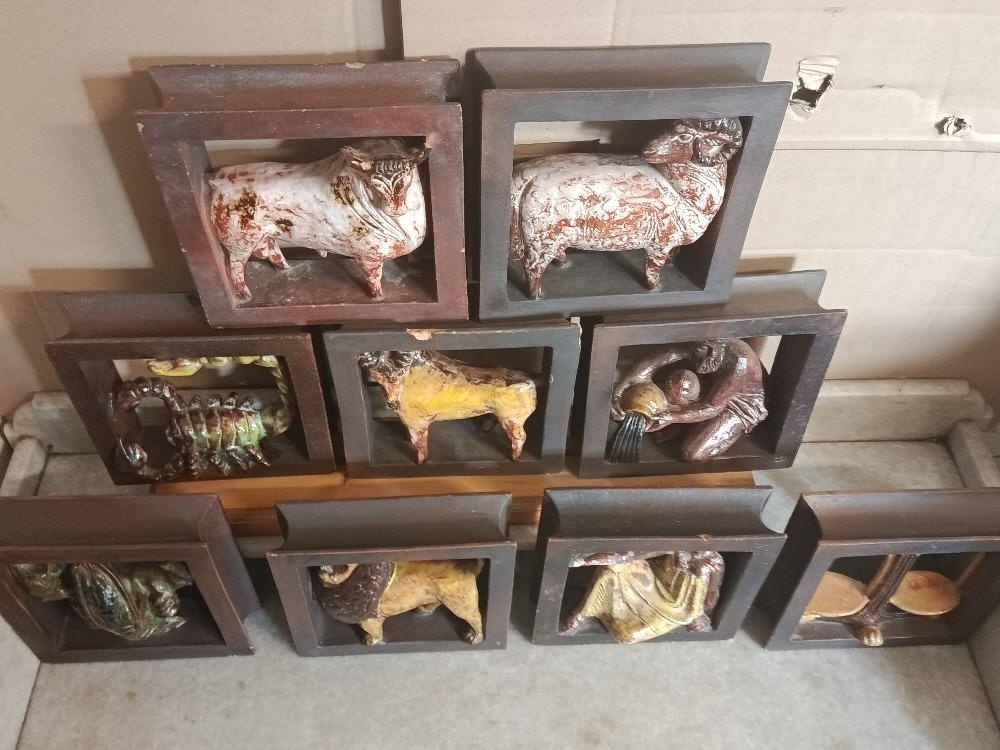 Staré dekoratívne keramické kachle - 2