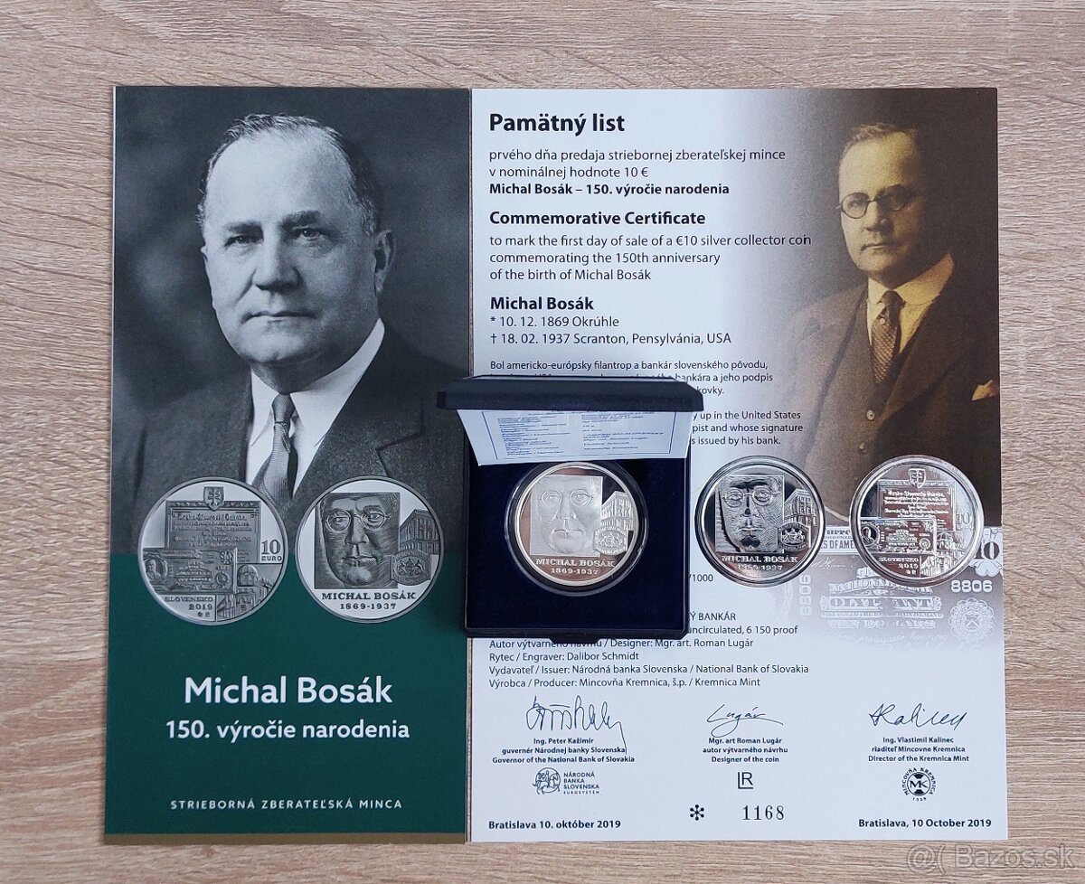 10 euro 2019 Michal Bosák proof+pl - 2