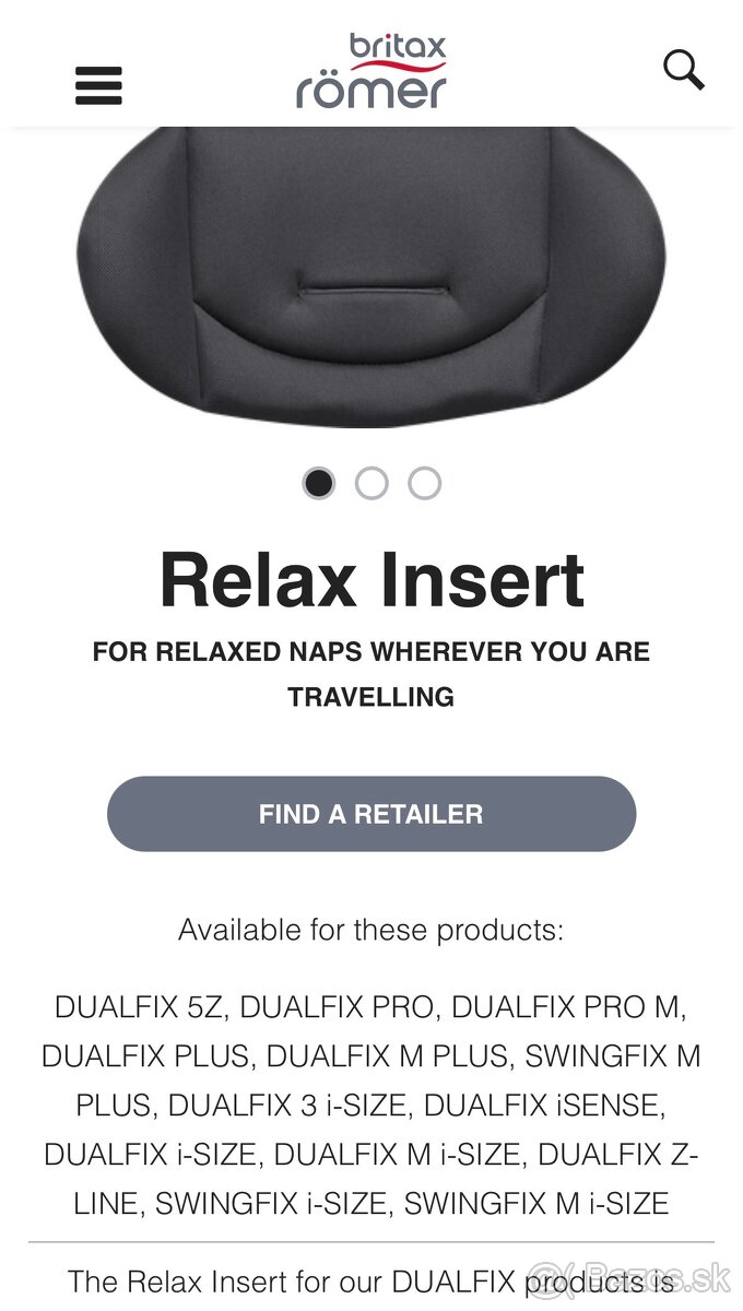Britax Römer Relax vložka - 2