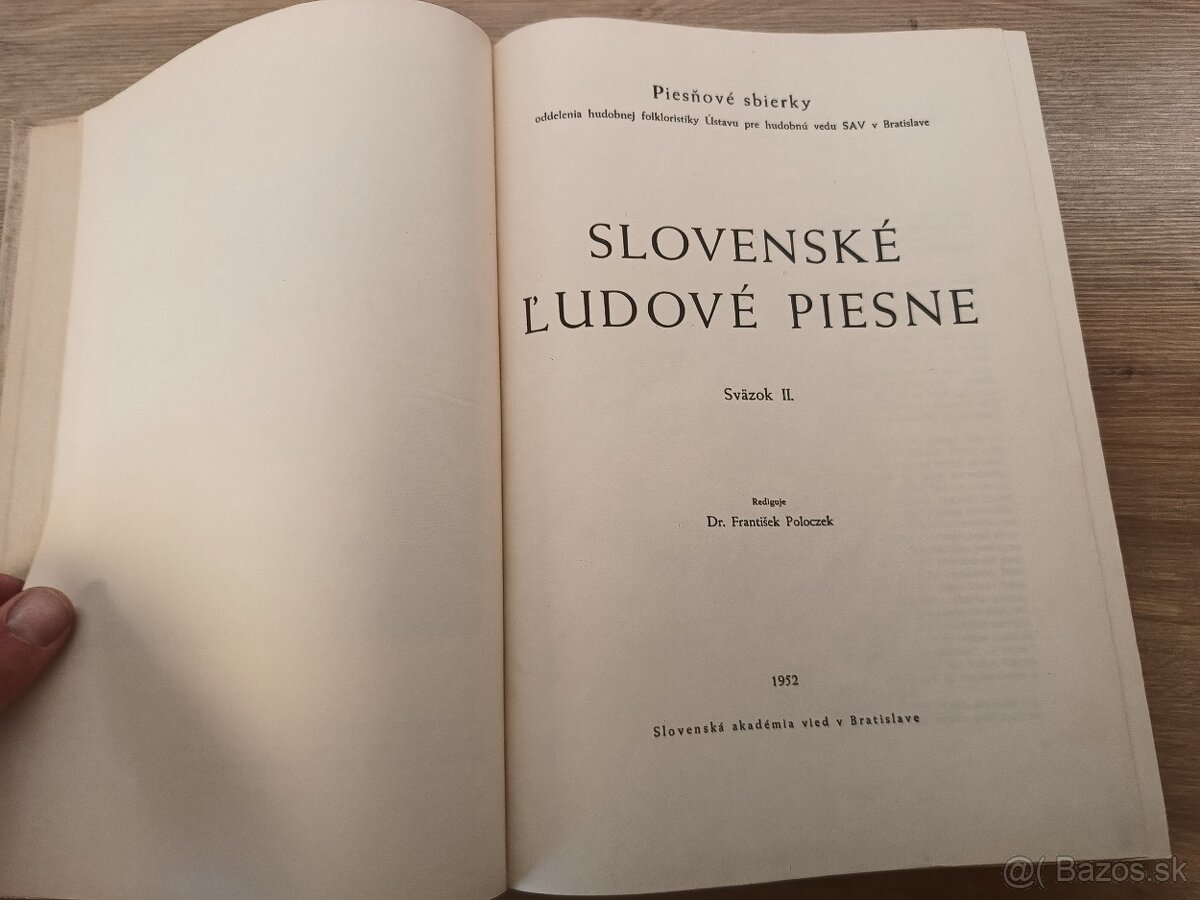 Slovenské ľudové piesne 2. , 1952 - 2