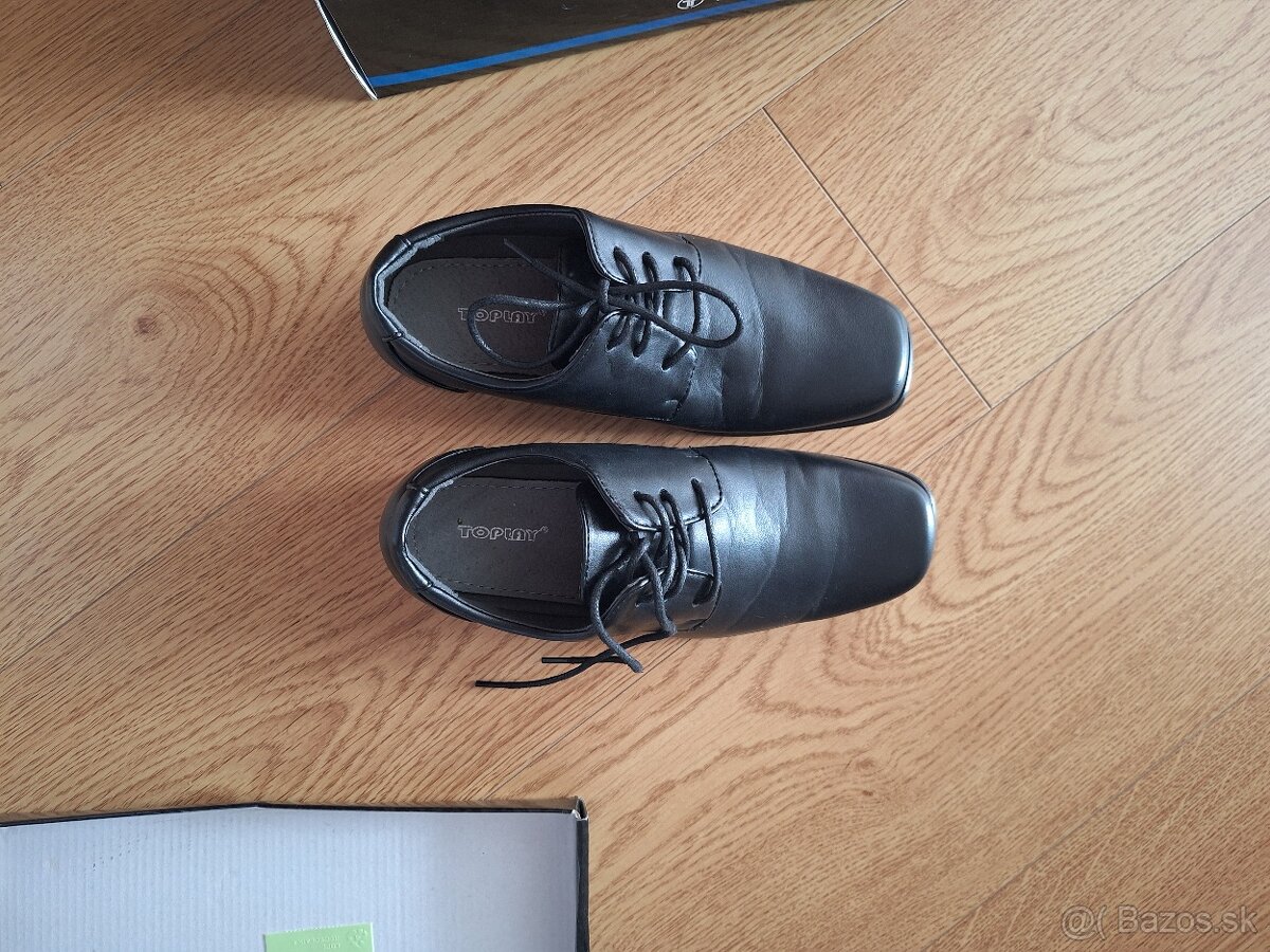 chlapčenské spoločenské topánky č 36 - 2