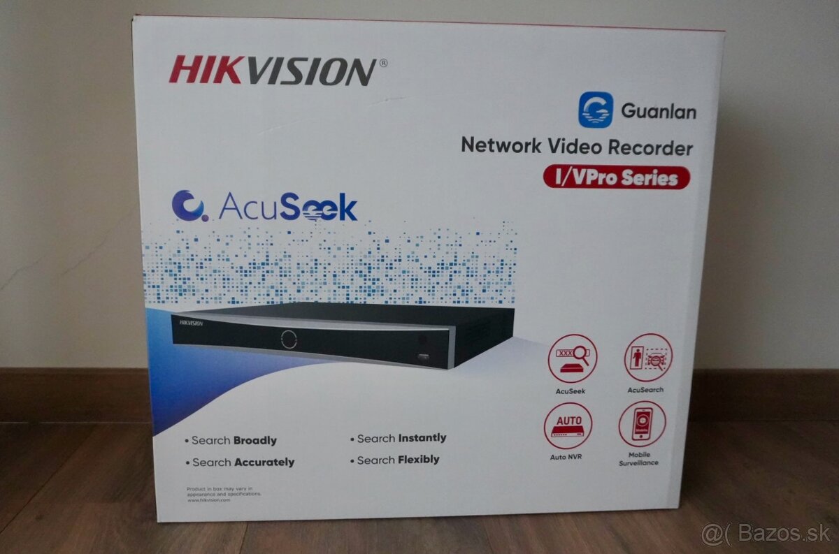 Hikvision DS-7608NXI-I2/8P/VPro-AcuSeek záznamník +8TB HDD - 2