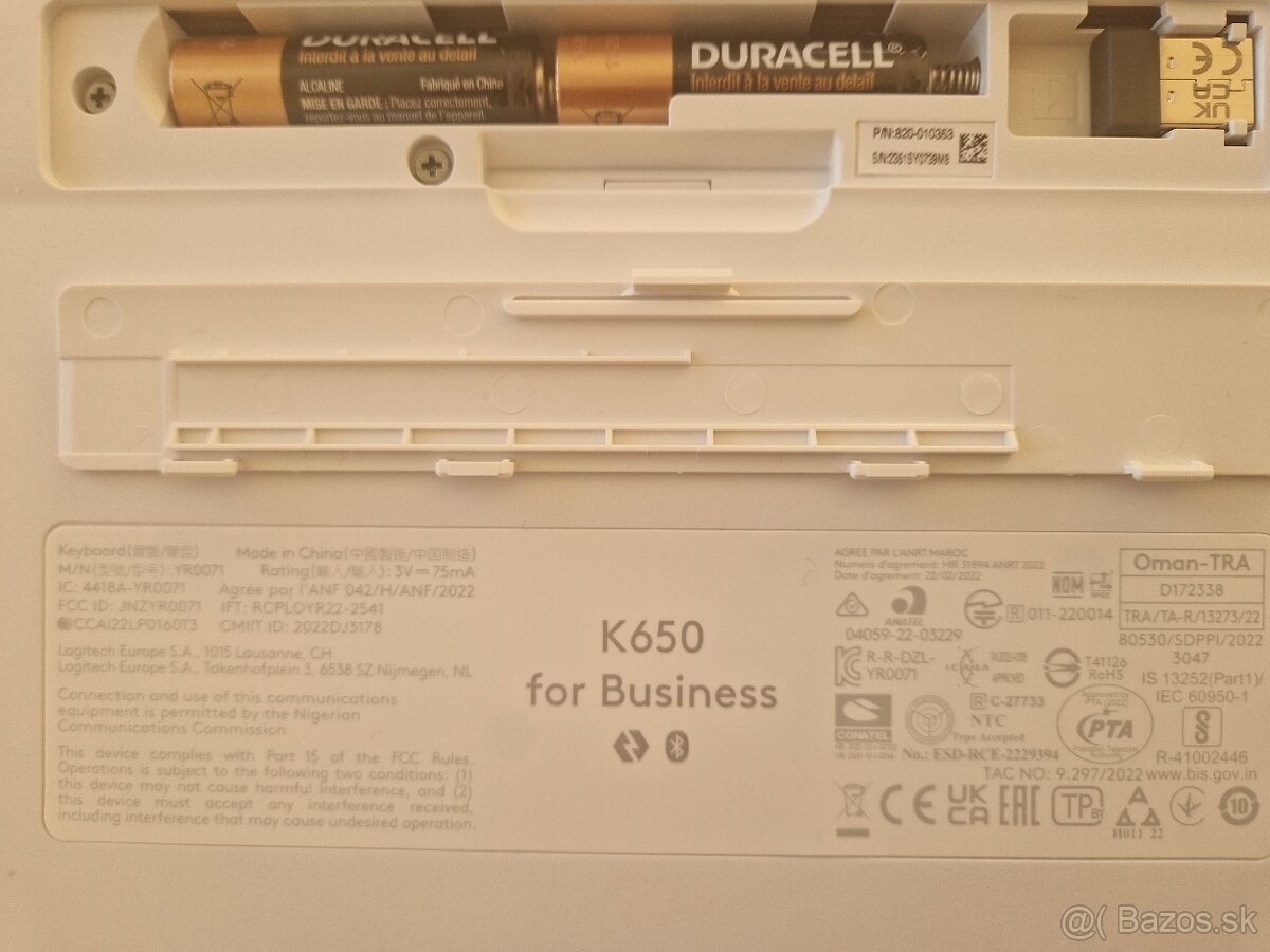 Logitech K650 Off-white (100 % stav) - 2