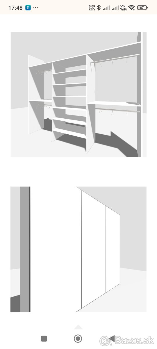 Vstavaná skriňa 3m - 2