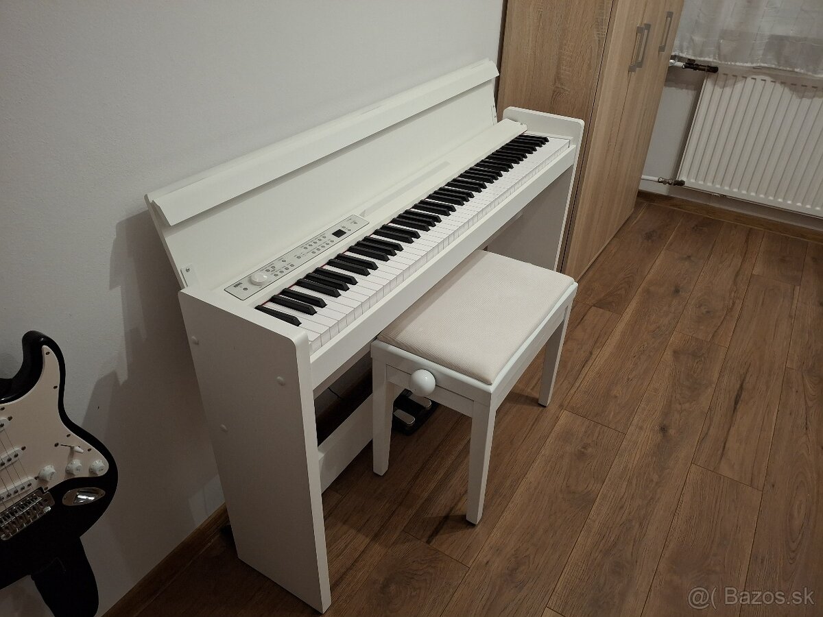 Predám digitálne piano KORG LP-380 WH + stolička - 2