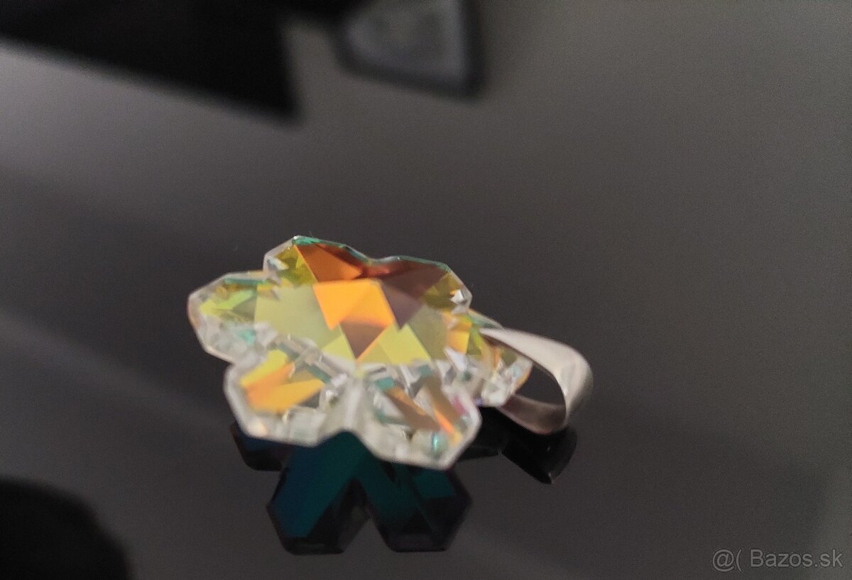 Swarovski kryštal privesok snehová vločka - 2