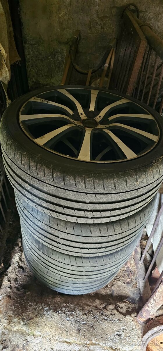 Hliníkové disky 5 x 112 R18 + letné pneu - 2