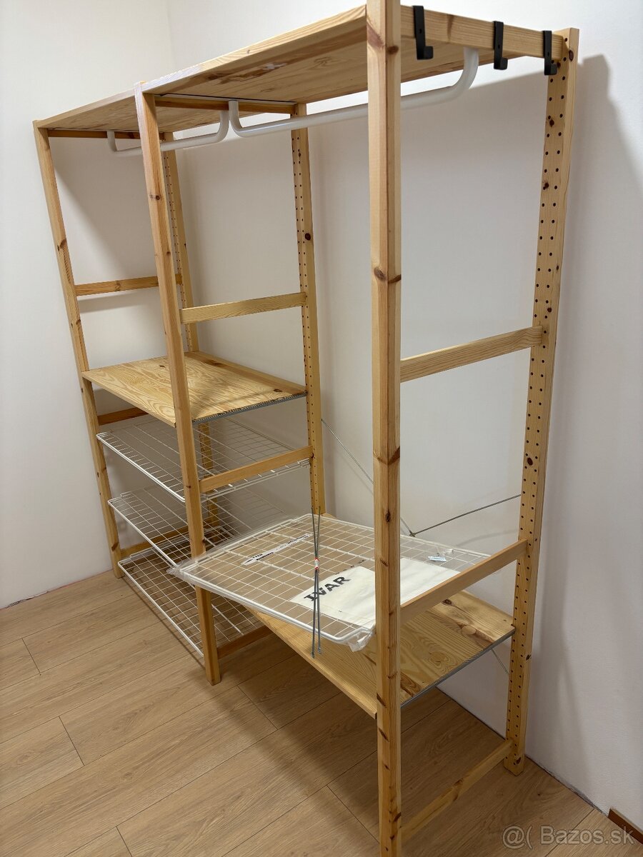IKEA IVAR policový systém - šatník, chodba, predsieň. - 2