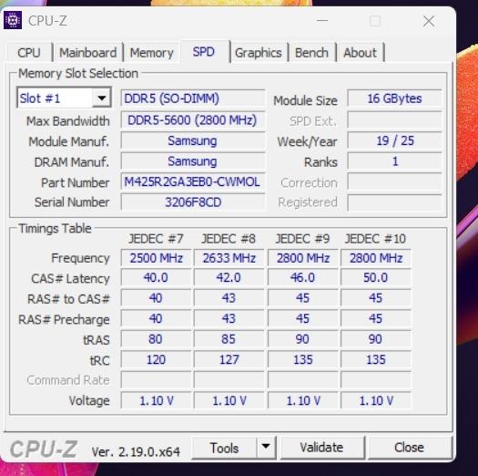 DDR5-5600 SO-DIMM RAM do notebooku 32GB /2x16/ Samsung - 2