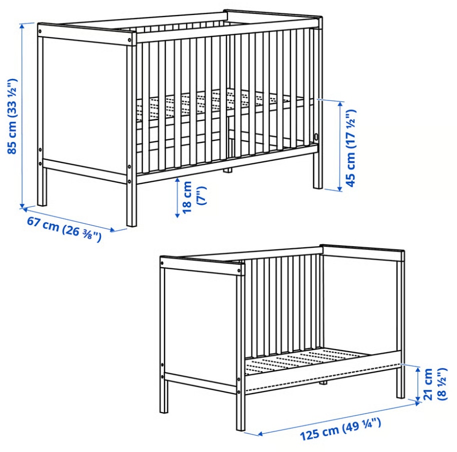 Detská postieľka Sundvik IKEA - 2