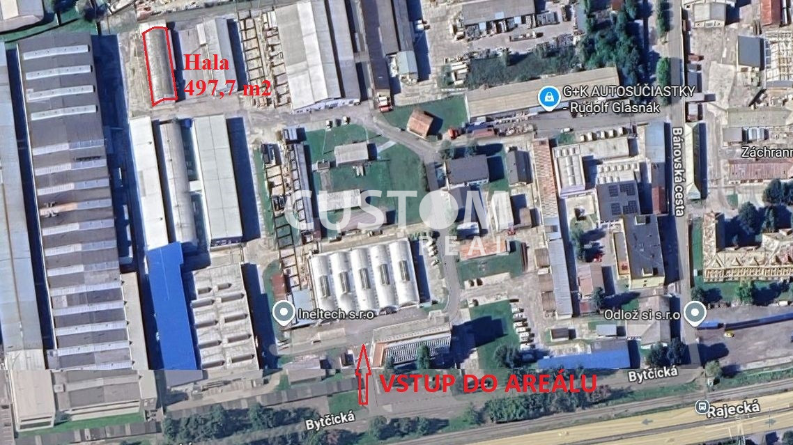 Prenajmeme halu v Žiline o výmere 497 m2 - 2