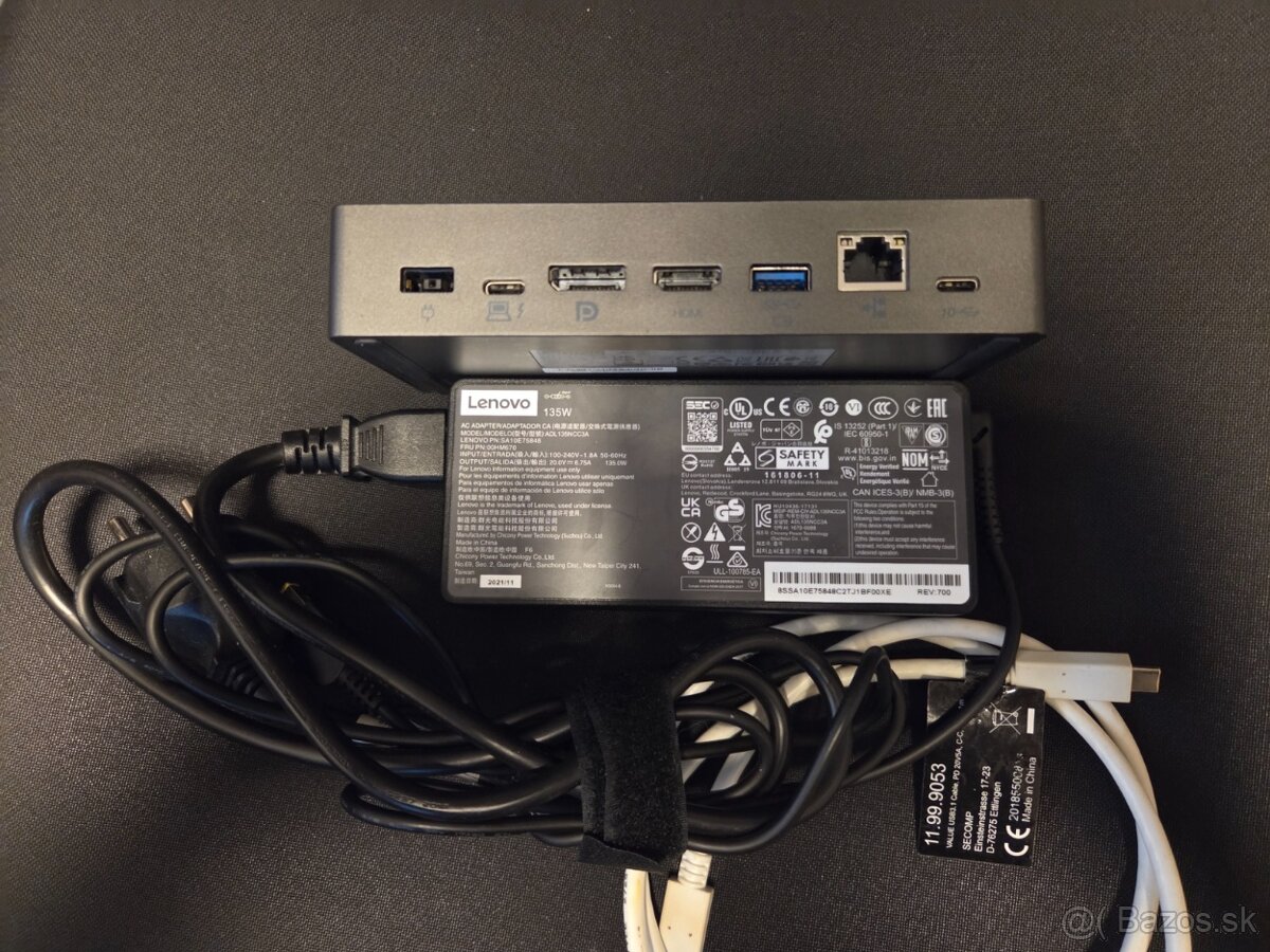 LENOVO ThinkPad USB-C Dock Essential + 135W adaptér - 2