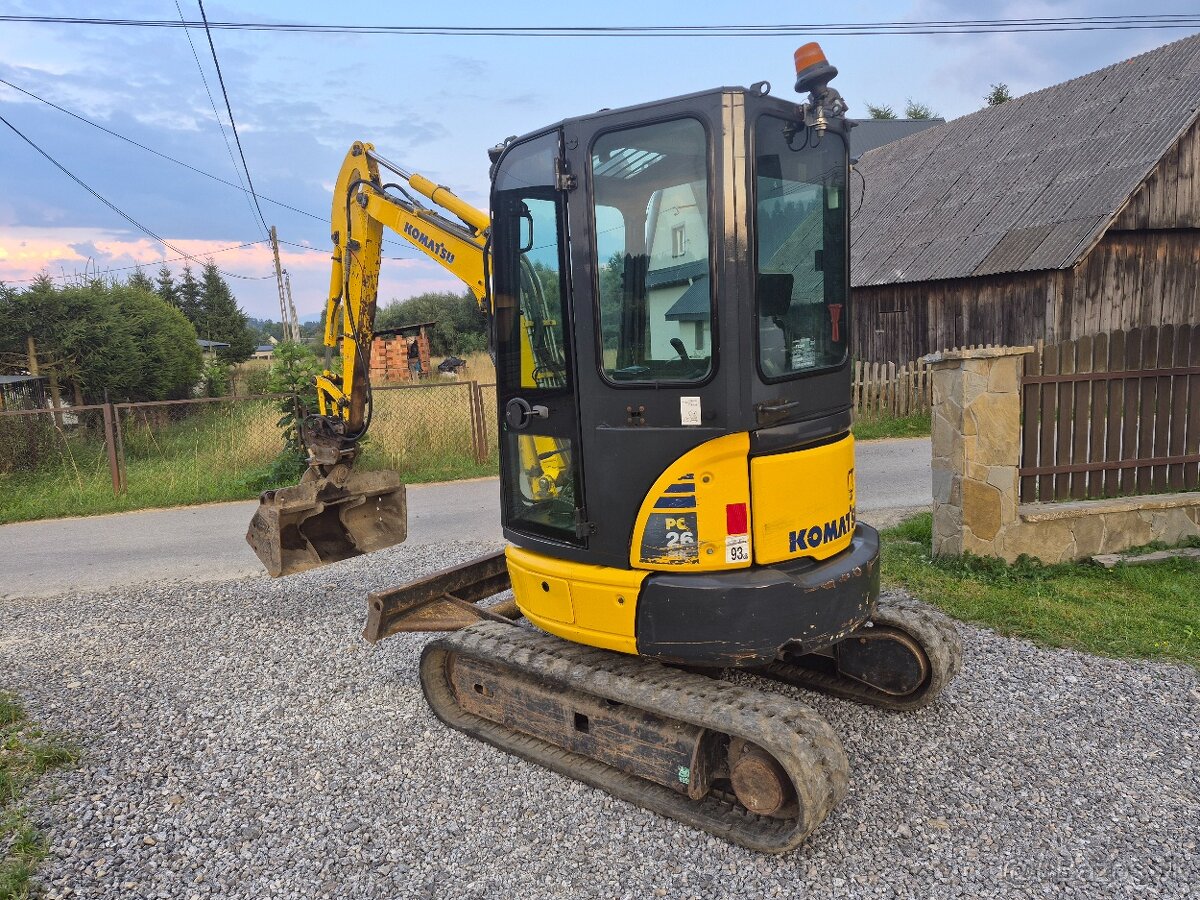 Komatsu pc 26 rok vyroby 2016 - 2