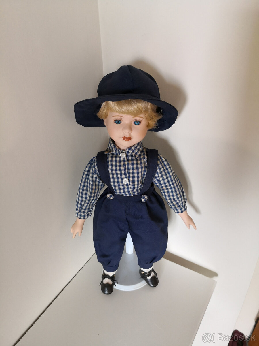 Stará porcelánová zberateľská bábika 42cm - 2