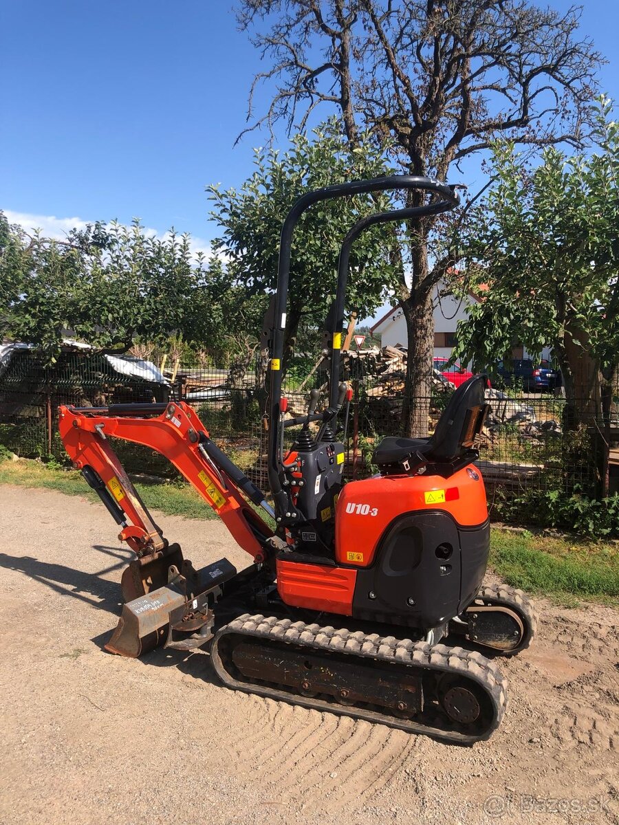 KUBOTA U10 bagr bez přesahu zádě - 2