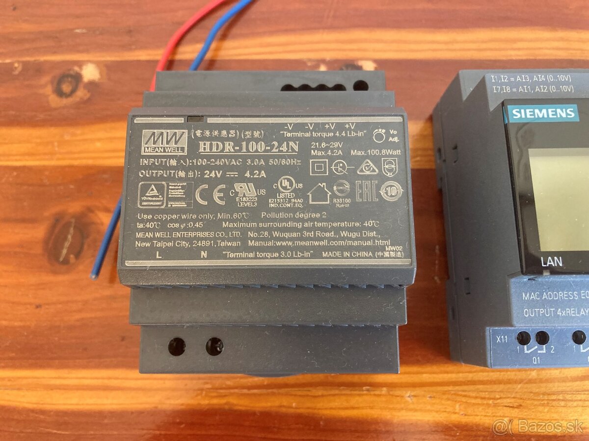 PLC Siemens Logo + HMI LOGO + zdroj +analog - 2